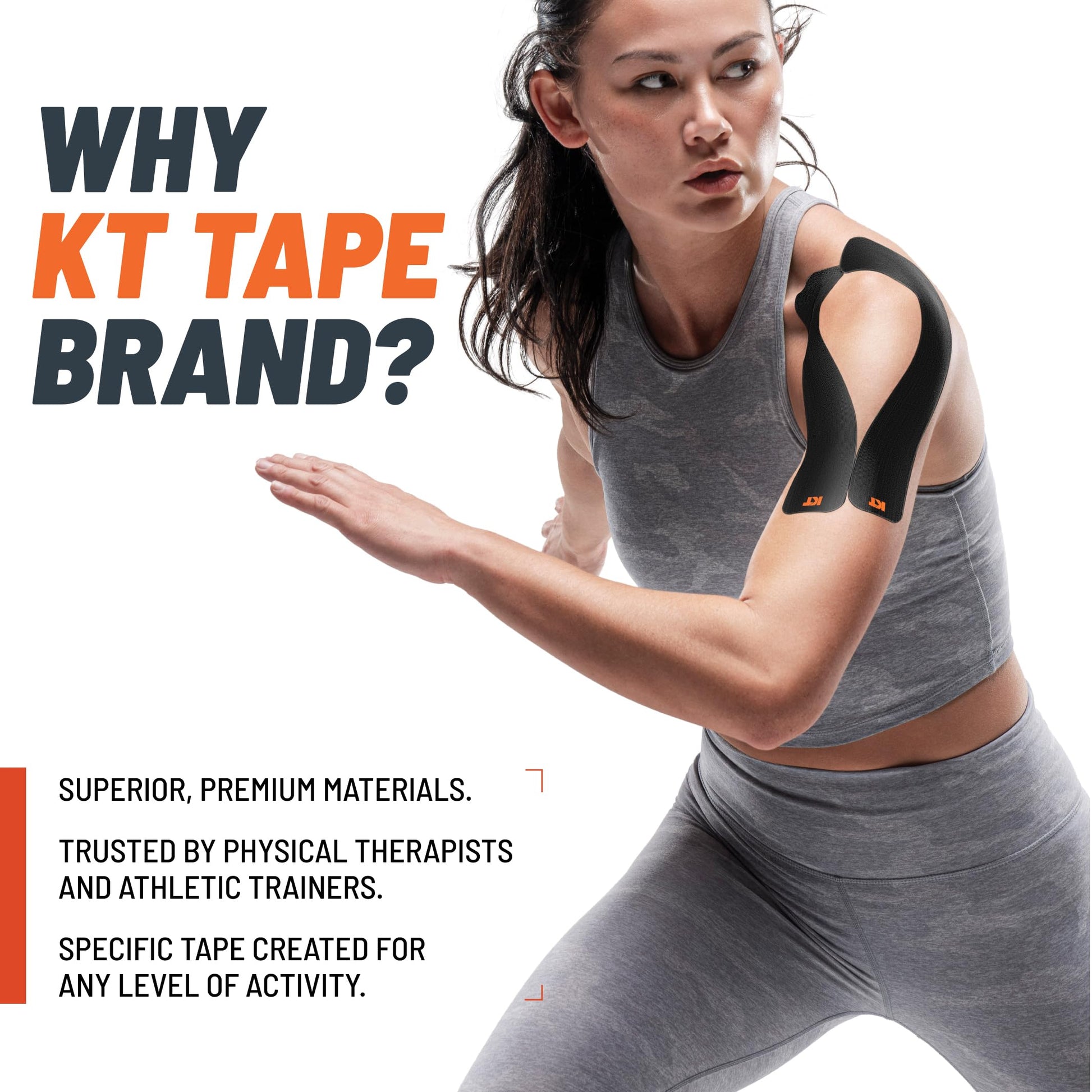 KT Tape, Original Cotton, Elastic Kinesiology Athletic Tape, 20 Count, 10” Precut Strips, Purple - Tennis Mindset
