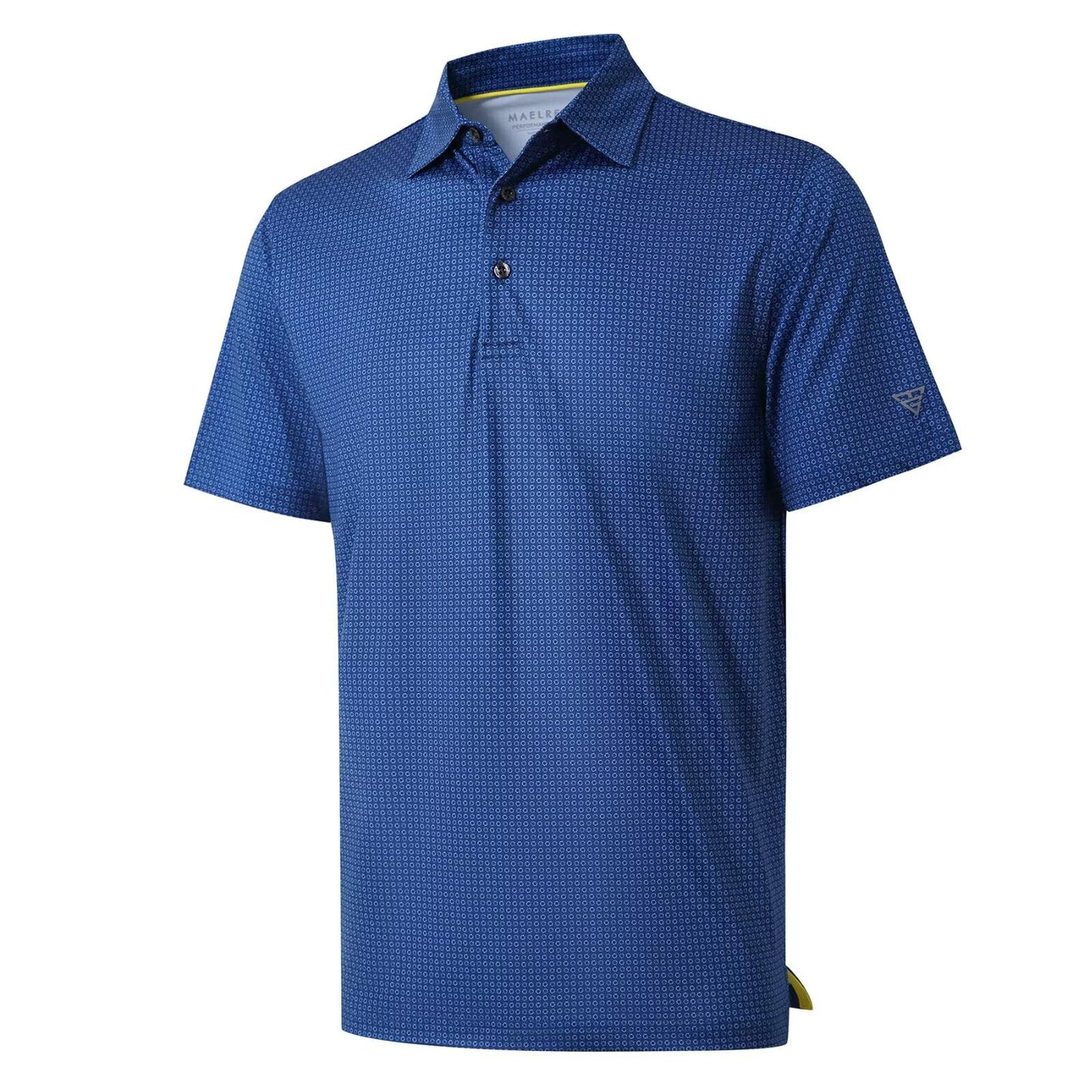 Golf Shirts for Men Dry Fit Short Sleeve Print Performance Moisture Wicking Polo Shirt - Tennis Mindset