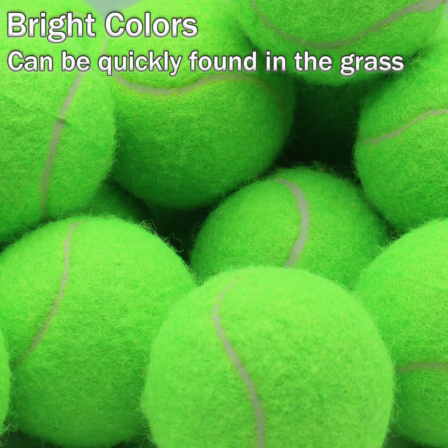SHYUJAJIE Tennis Ball,20 Pack Practice Balls Bulk,Dog Balls with Mesh Bag