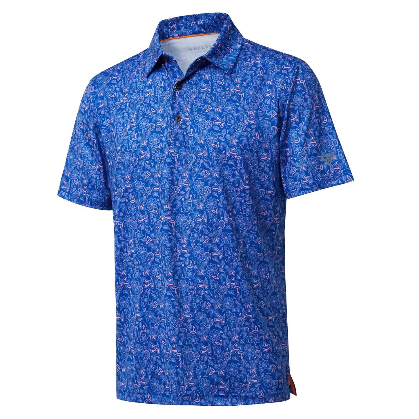 Golf Shirts for Men Dry Fit Short Sleeve Print Performance Moisture Wicking Polo Shirt - Tennis Mindset