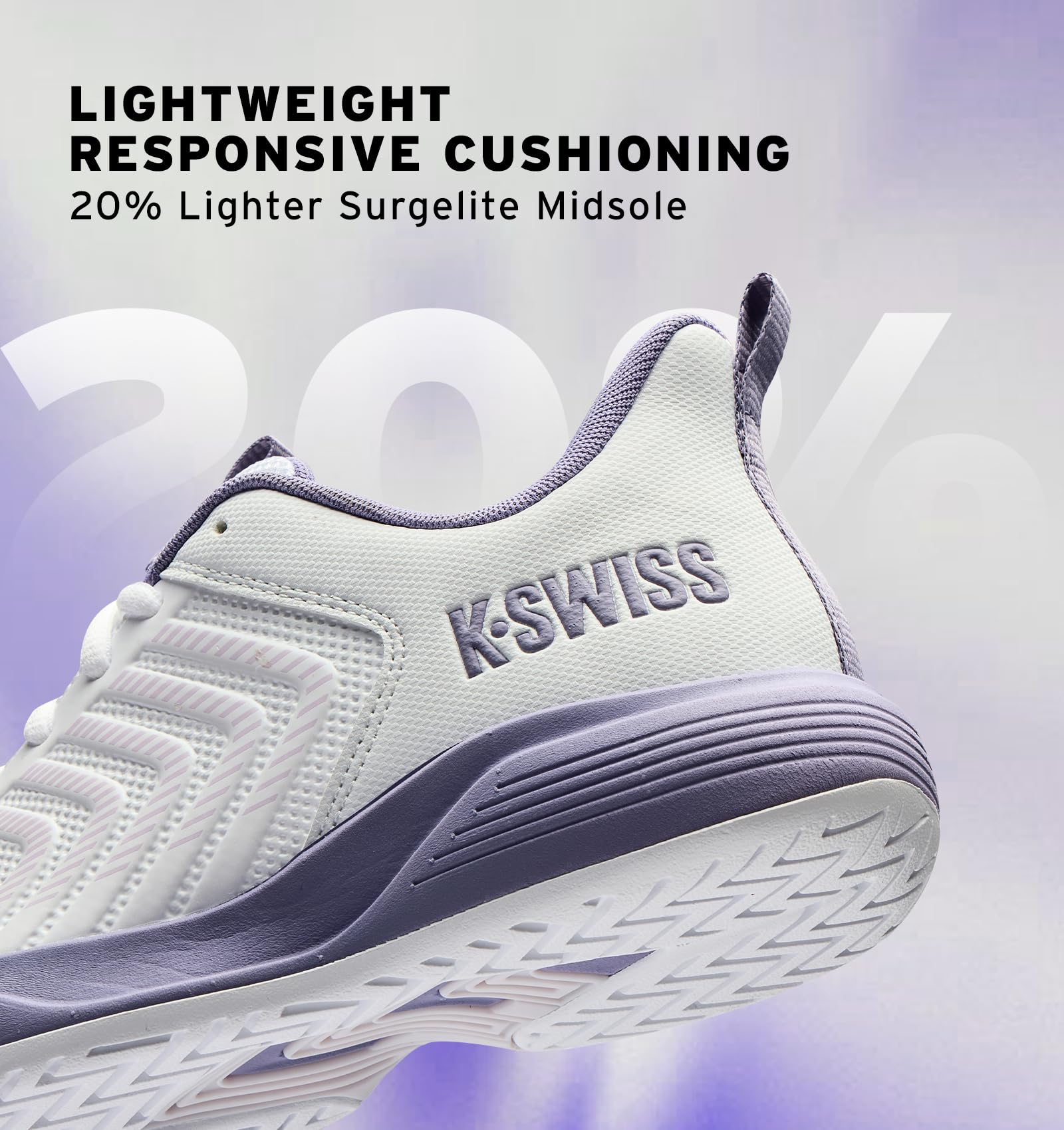 K-Swiss Women's Ultrashot Light Pickleball Tennis Shoe - Lightweight Court Shoes Lateral Movement Stable Support - Tennis Mindset