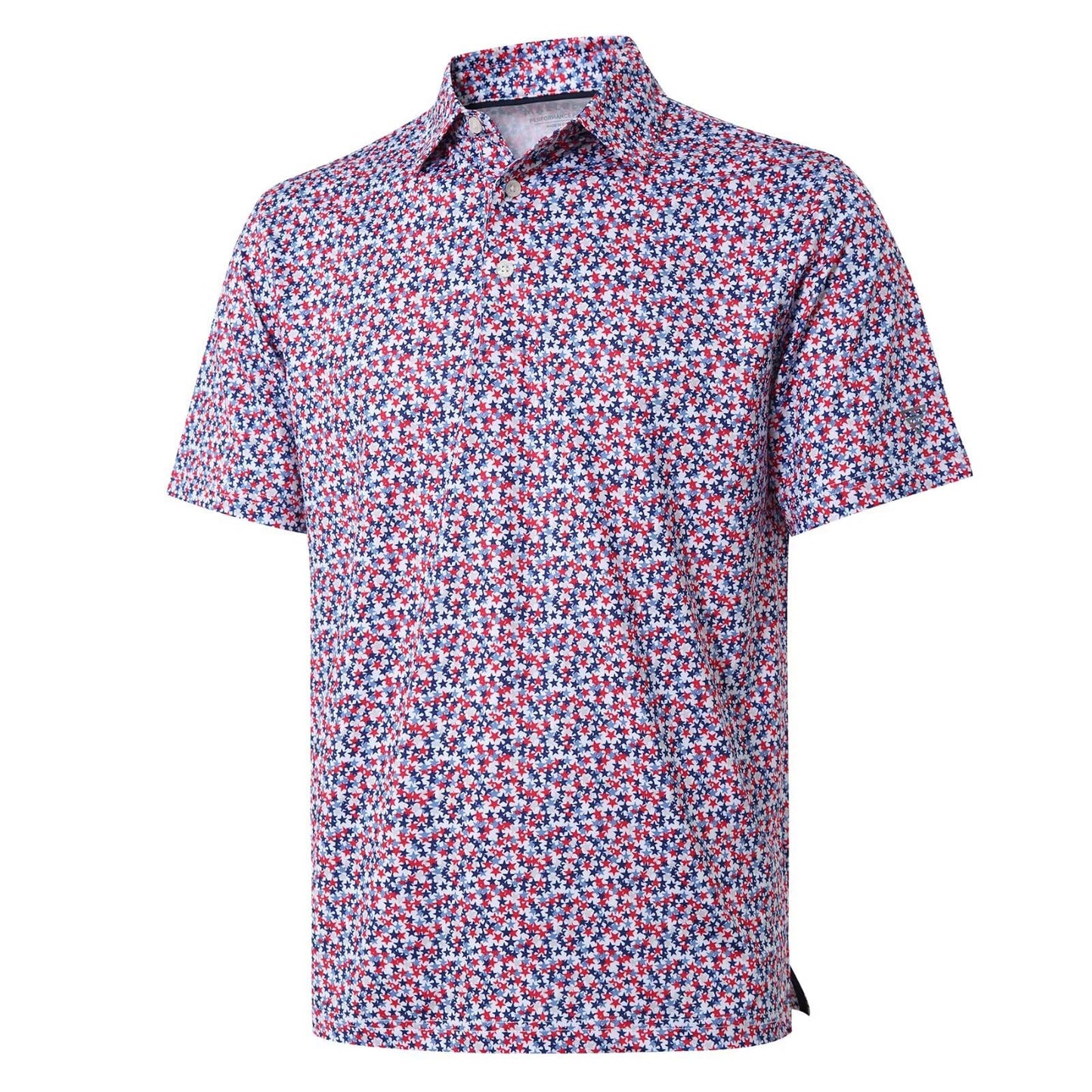 Golf Shirts for Men Dry Fit Short Sleeve Print Performance Moisture Wicking Polo Shirt - Tennis Mindset