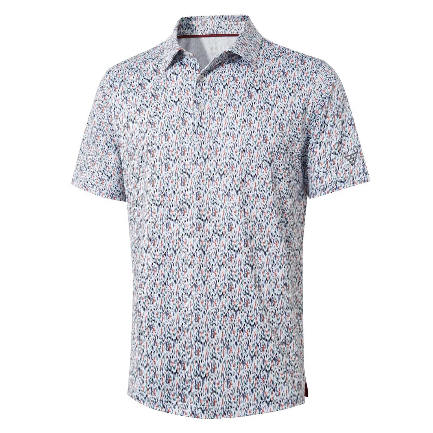 Golf Shirts for Men Dry Fit Short Sleeve Print Performance Moisture Wicking Polo Shirt - Tennis Mindset