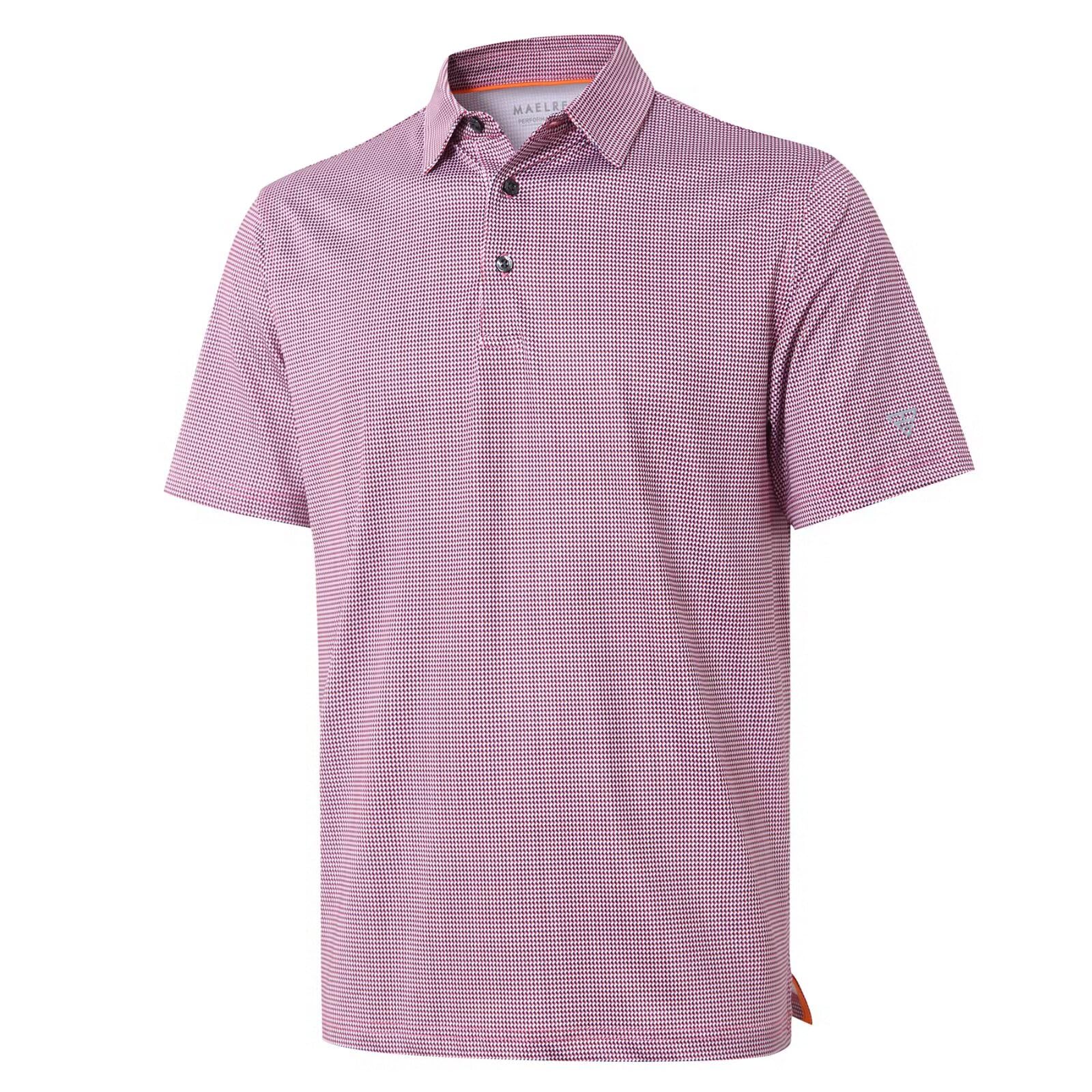 Golf Shirts for Men Dry Fit Short Sleeve Print Performance Moisture Wicking Polo Shirt - Tennis Mindset