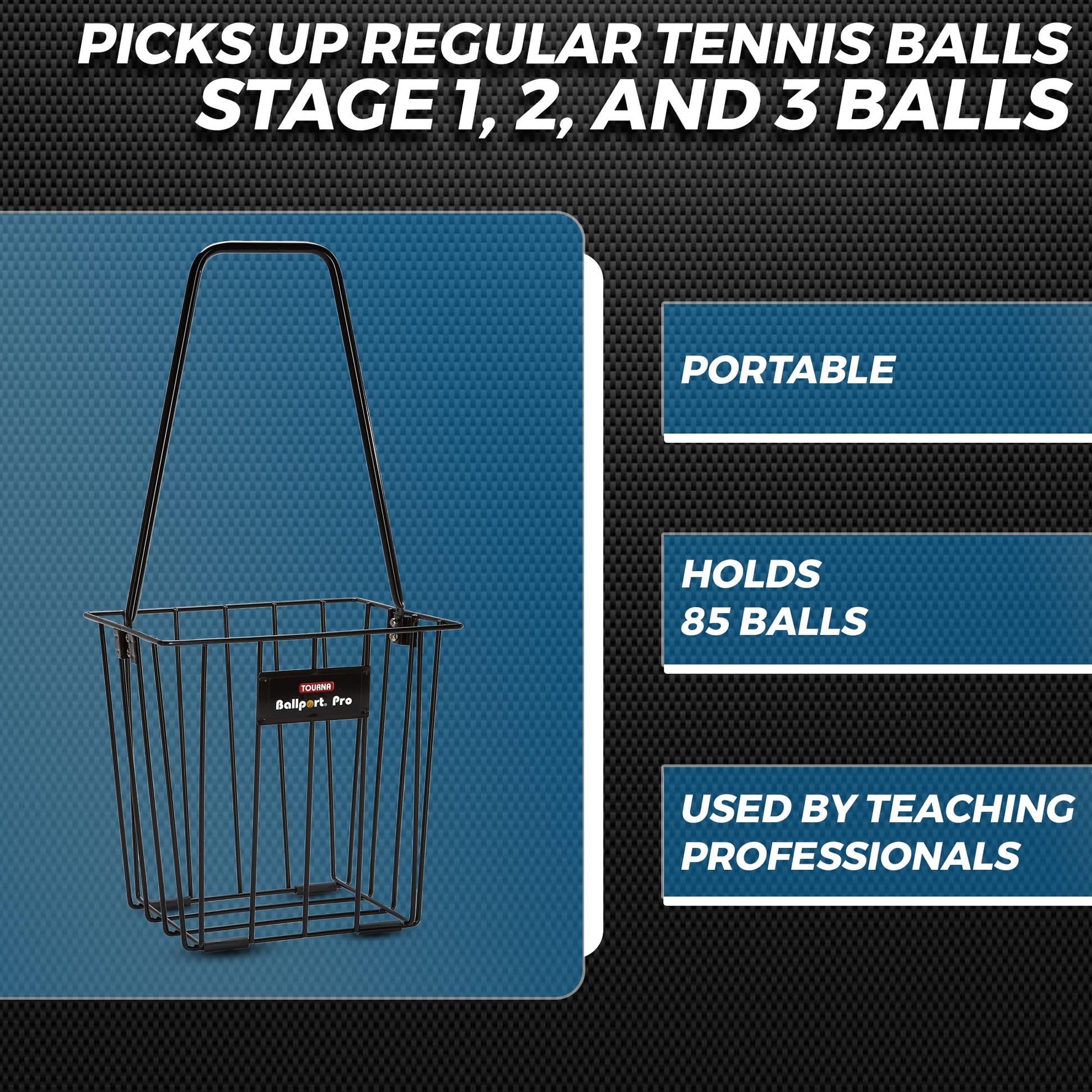 Tourna Ballport Pro Ball Pick up Tennis Hopper - Tennis Mindset