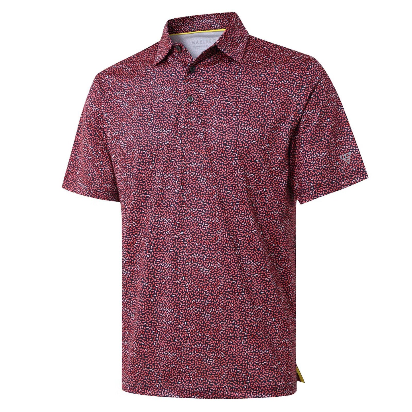 Golf Shirts for Men Dry Fit Short Sleeve Print Performance Moisture Wicking Polo Shirt - Tennis Mindset
