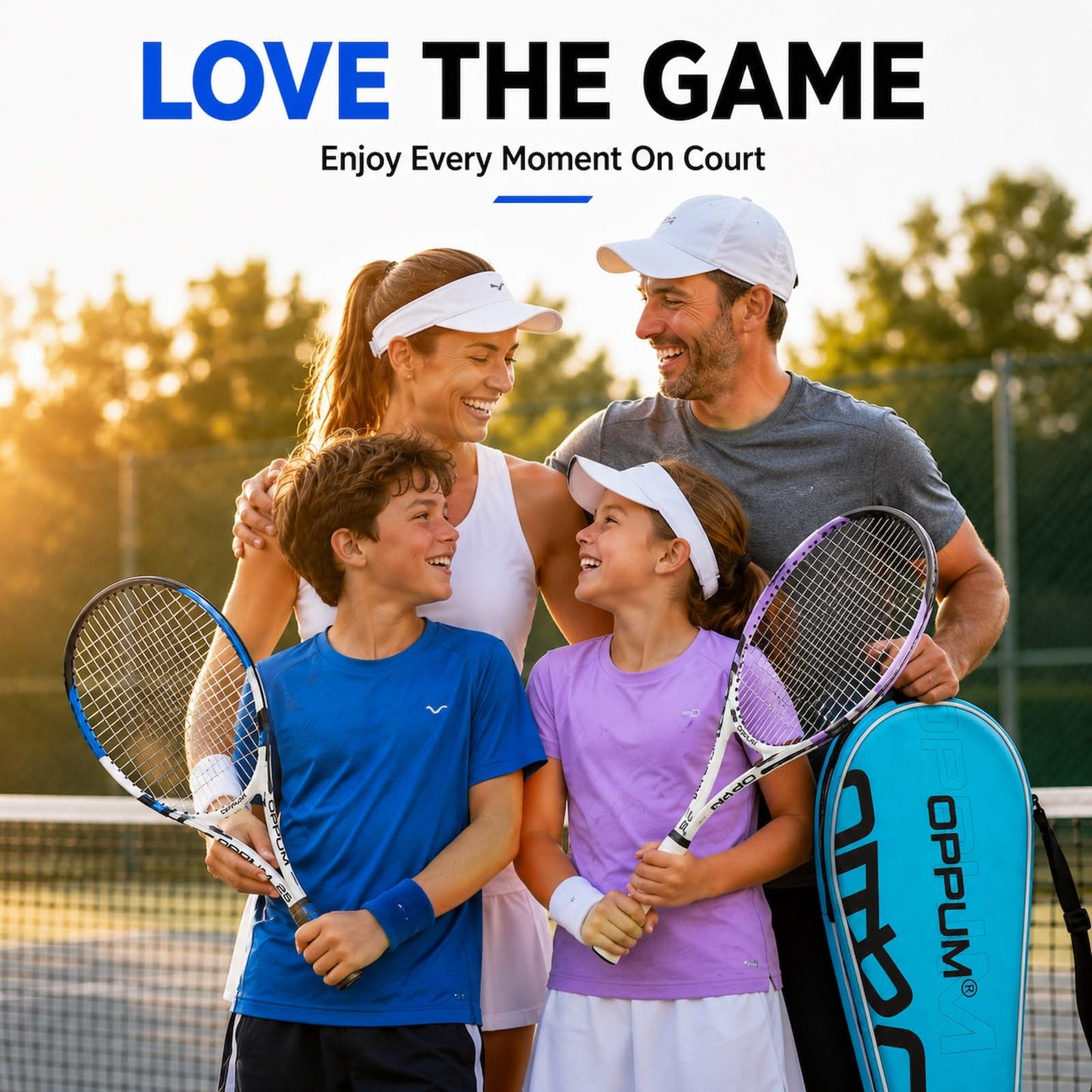 2-Pack Kids Tennis Racket Set, Junior Racquets with Bag and Balls - Tennis Mindset