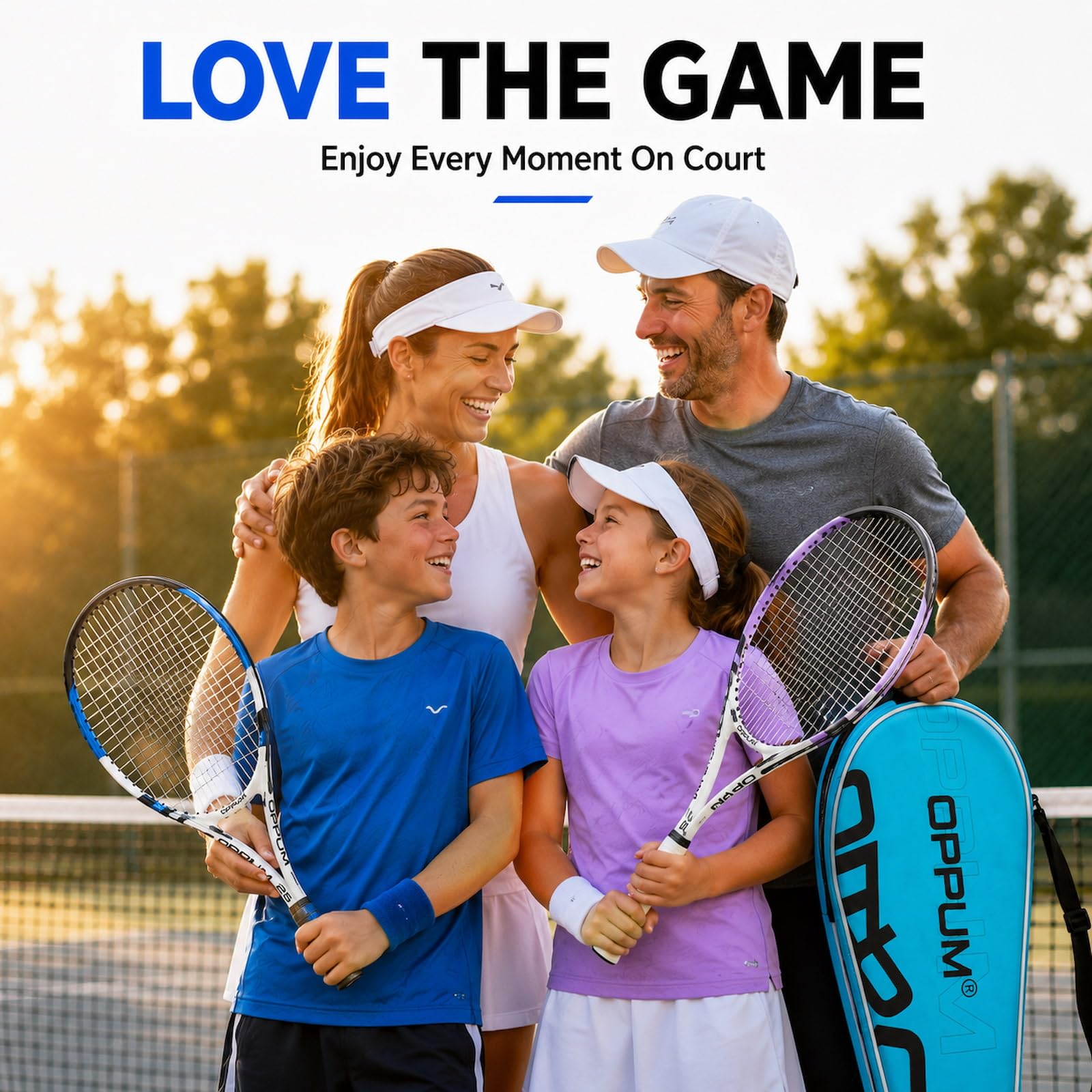 2-Pack Kids Tennis Racket Set, Junior Racquets with Bag and Balls - Tennis Mindset