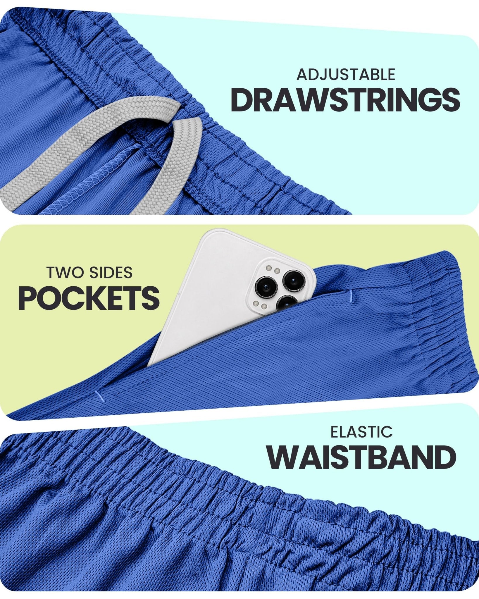 Breathable Mesh Mens Athletic Shorts Loose-Fit Quick Dry Running Gym Shorts - Tennis Mindset