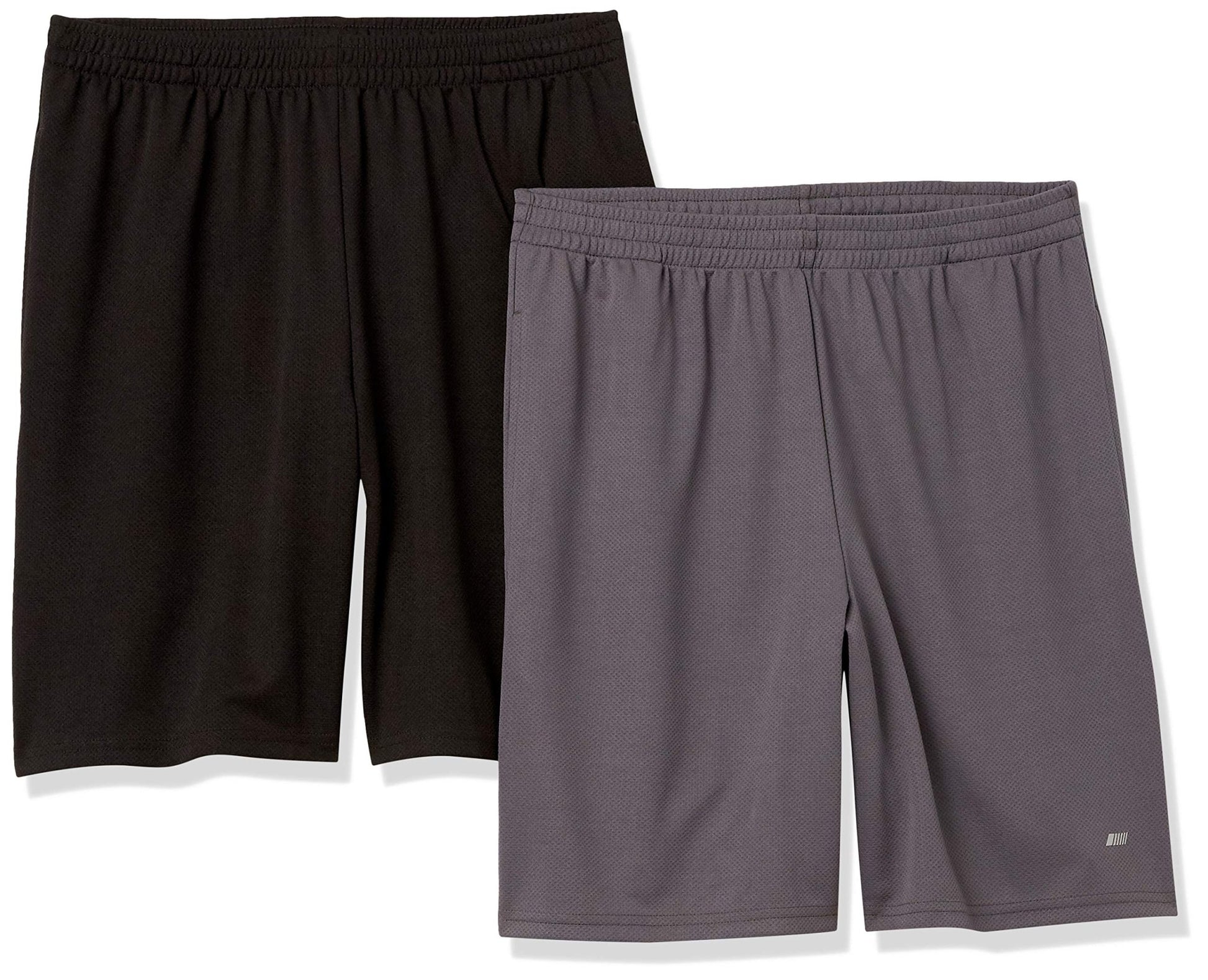 Amazon Essentials Men's Athletic Basketball Gym Shorts, Breathable Moisture Wicking, Loose-Fit Performance Tech, Pack of 2 - Tennis Mindset