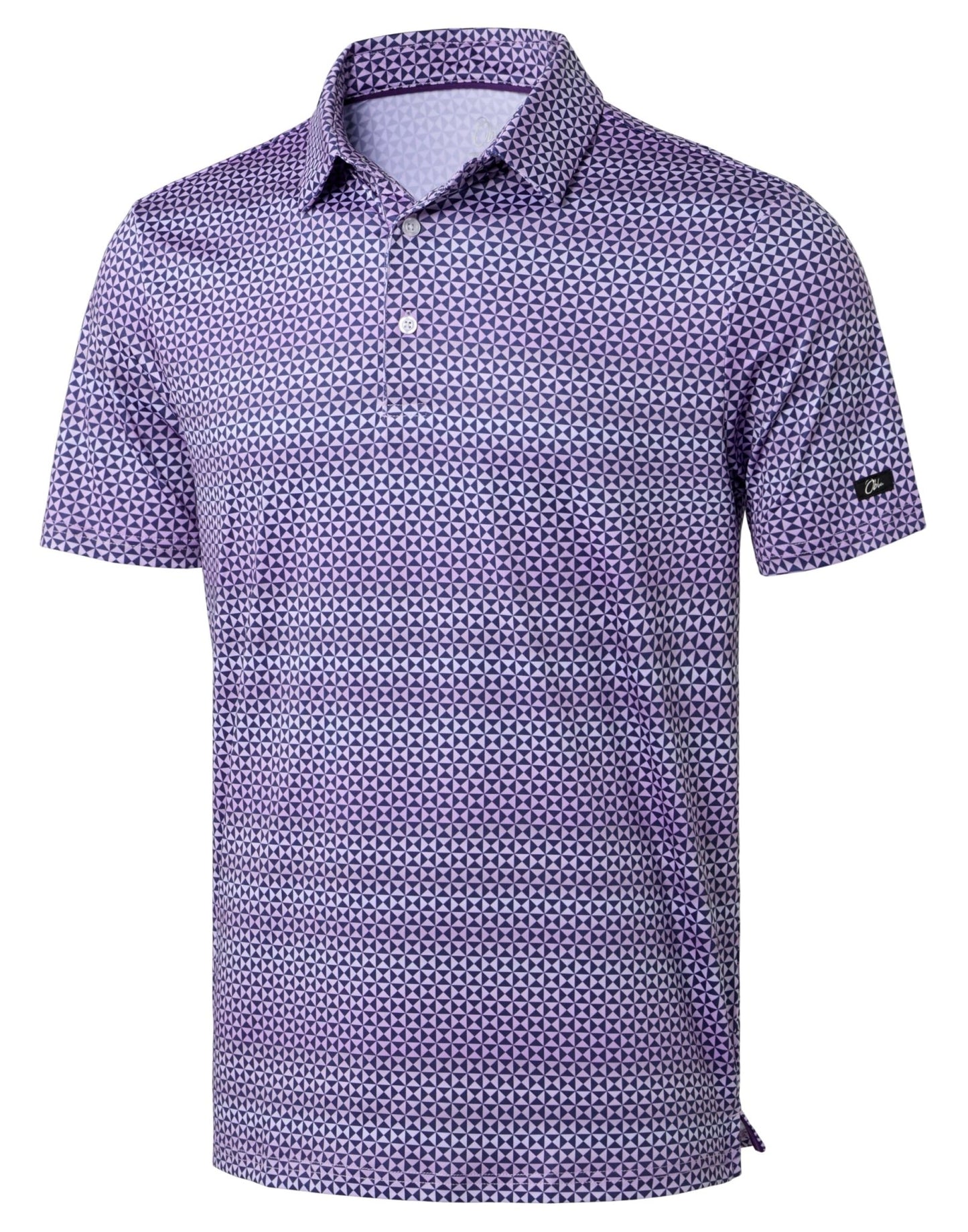 Obla Men's Golf Polo Shirts Print Short Sleeve Dry Fit Collared Shirt - Tennis Mindset
