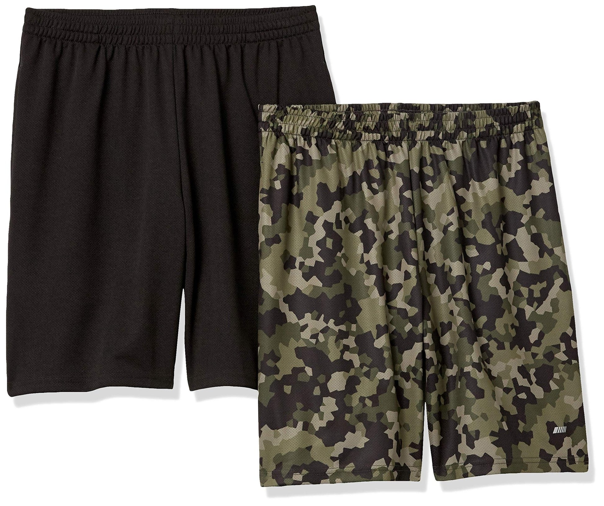 Amazon Essentials Men's Athletic Basketball Gym Shorts, Breathable Moisture Wicking, Loose-Fit Performance Tech, Pack of 2 - Tennis Mindset