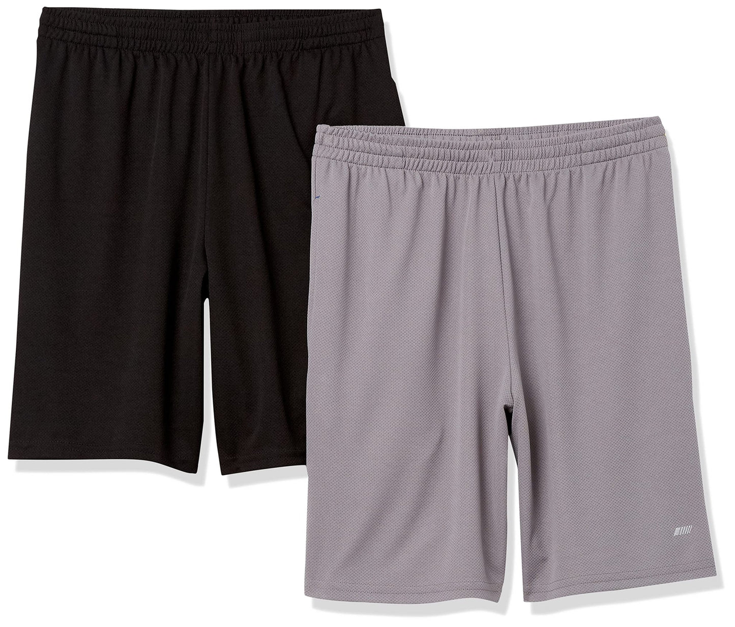 Amazon Essentials Men's Athletic Basketball Gym Shorts, Breathable Moisture Wicking, Loose-Fit Performance Tech, Pack of 2 - Tennis Mindset