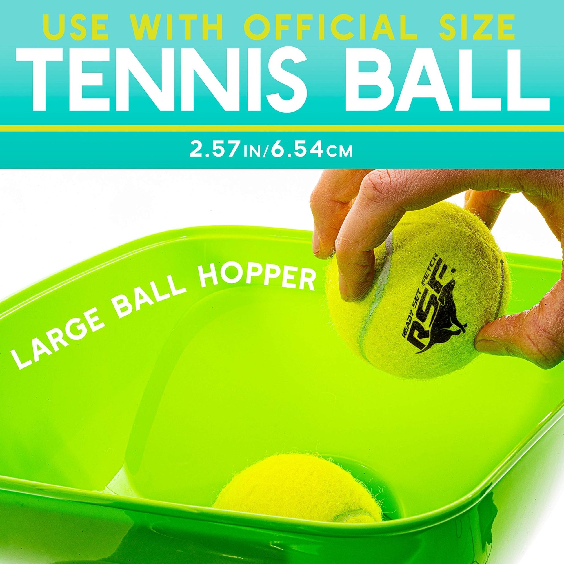 Franklin Sports Ready Set Fetch Automatic Tennis Ball Launcher - Black - Tennis Mindset