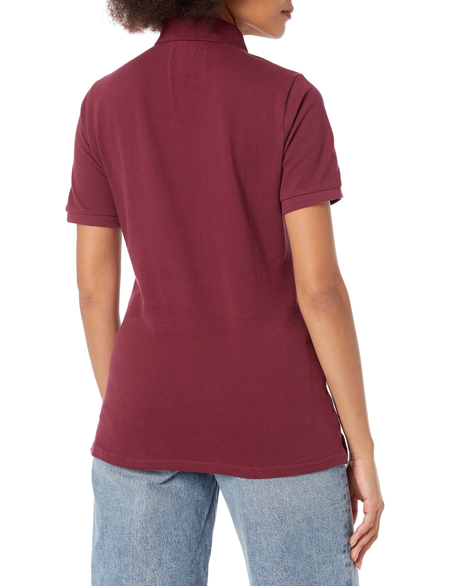 French Toast Women's Juniors' Short Sleeve Stretch Pique Polo Shirt