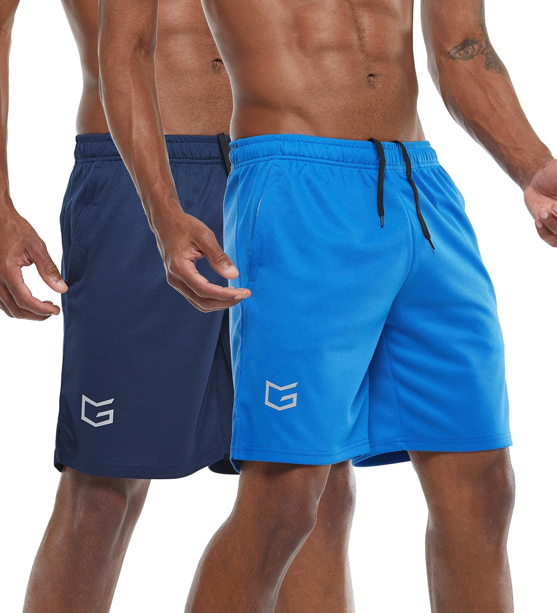 G Gradual Men's 7" Workout Running Shorts Quick Dry Lightweight Gym Shorts with Zip Pockets - Tennis Mindset