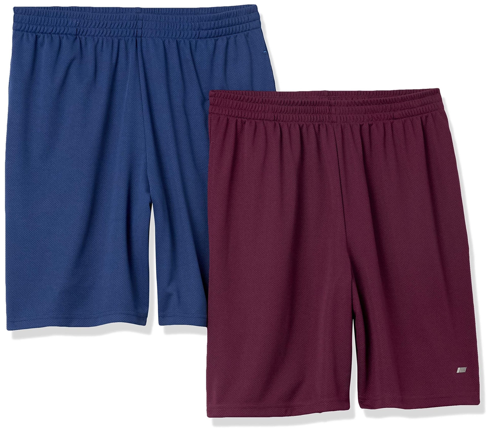 Amazon Essentials Men's Athletic Basketball Gym Shorts, Breathable Moisture Wicking, Loose-Fit Performance Tech, Pack of 2 - Tennis Mindset