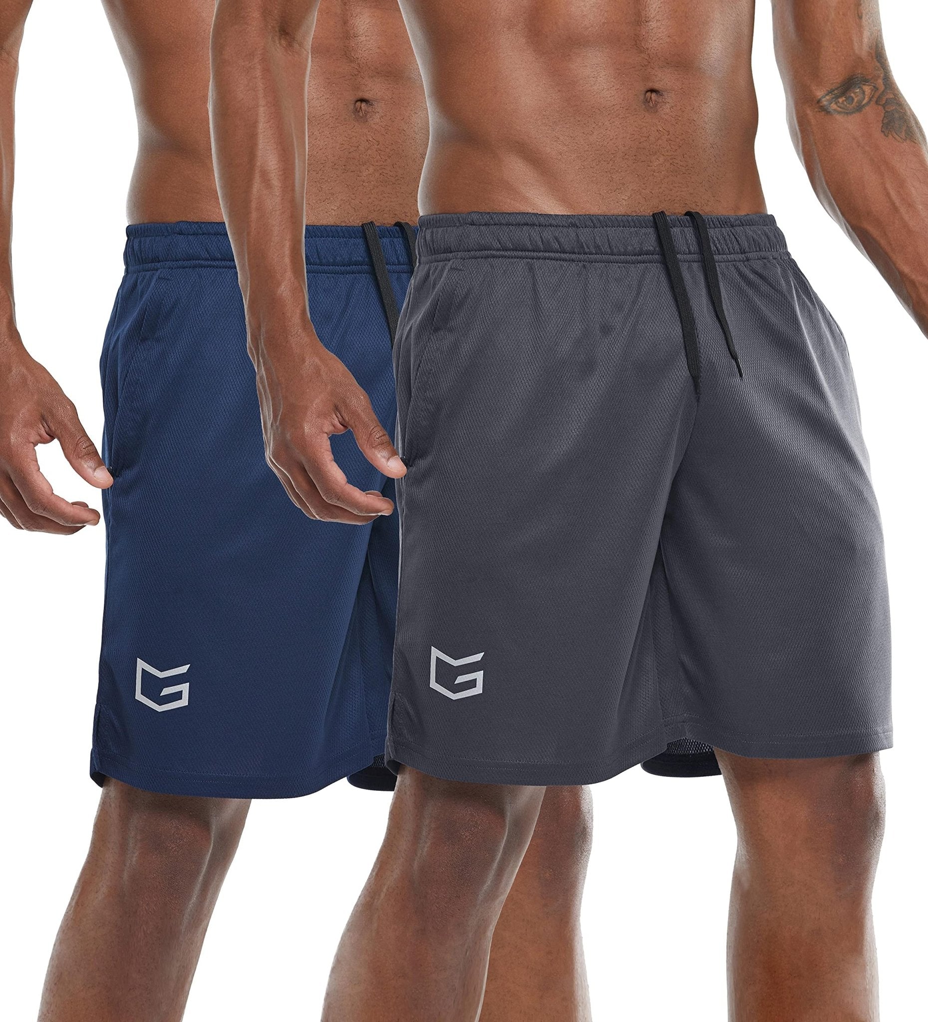 G Gradual Men's 7" Workout Running Shorts Quick Dry Lightweight Gym Shorts with Zip Pockets - Tennis Mindset