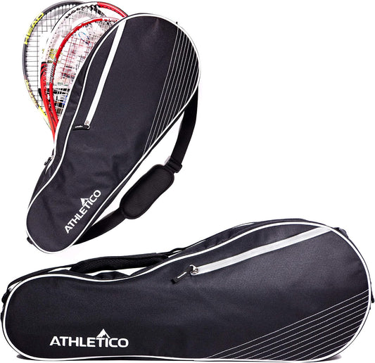 Athletico Tennis Bag and Racketball Bag - Tennis Bags for Women and Men to Hold Tennis Racket, Racquetball Racket, Pickleball Paddles and Other Equipment or Gear - Tennis Mindset
