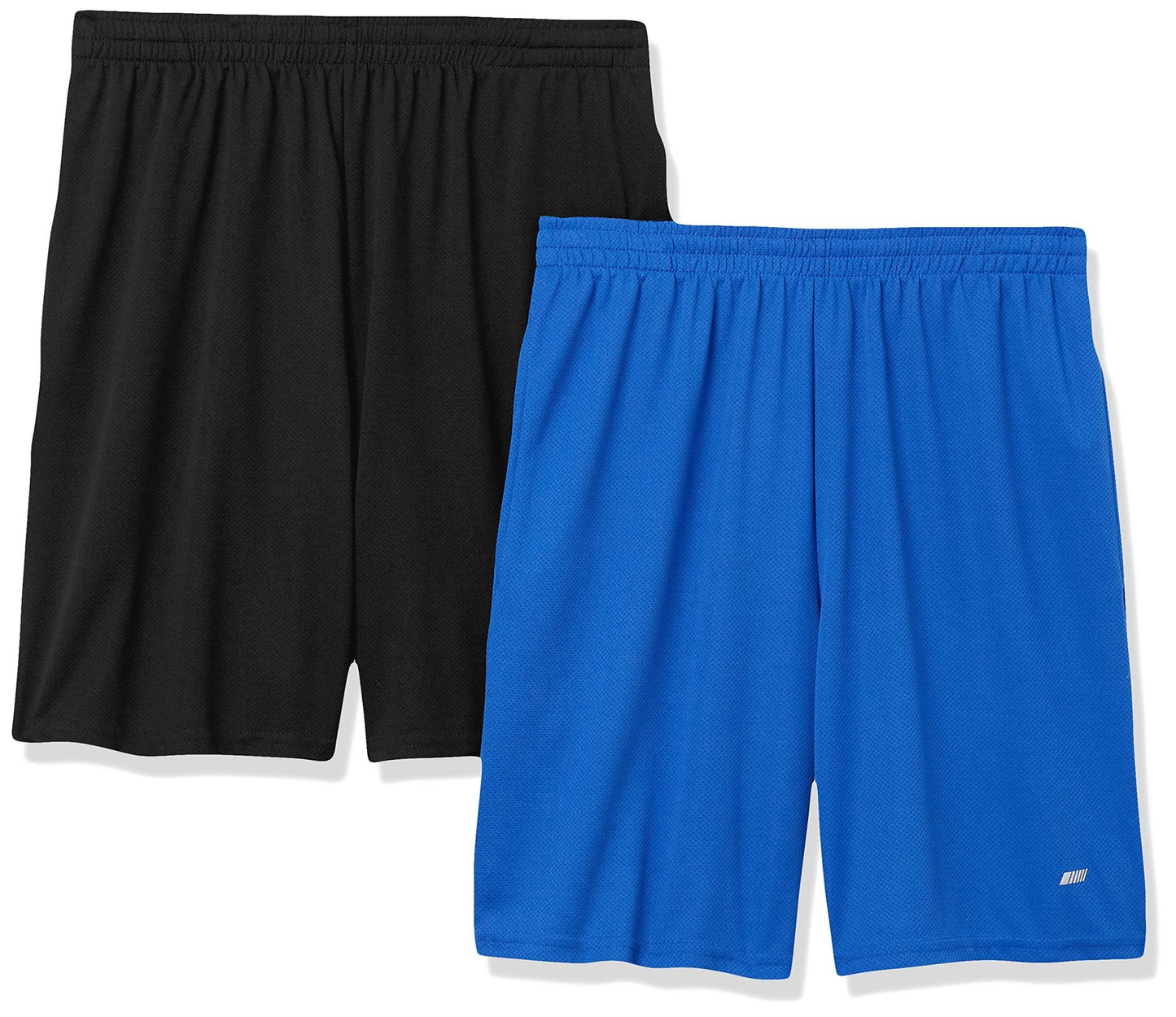 Amazon Essentials Men's Athletic Basketball Gym Shorts, Breathable Moisture Wicking, Loose-Fit Performance Tech, Pack of 2 - Tennis Mindset