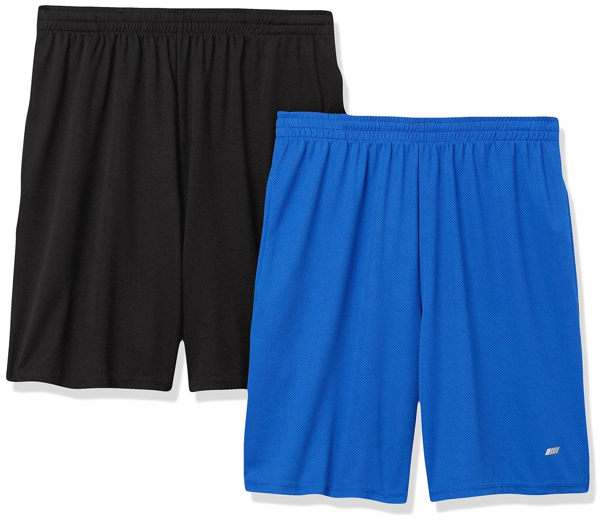 Amazon Essentials Men's Athletic Basketball Gym Shorts, Breathable Moisture Wicking, Loose-Fit Performance Tech, Pack of 2 - Tennis Mindset