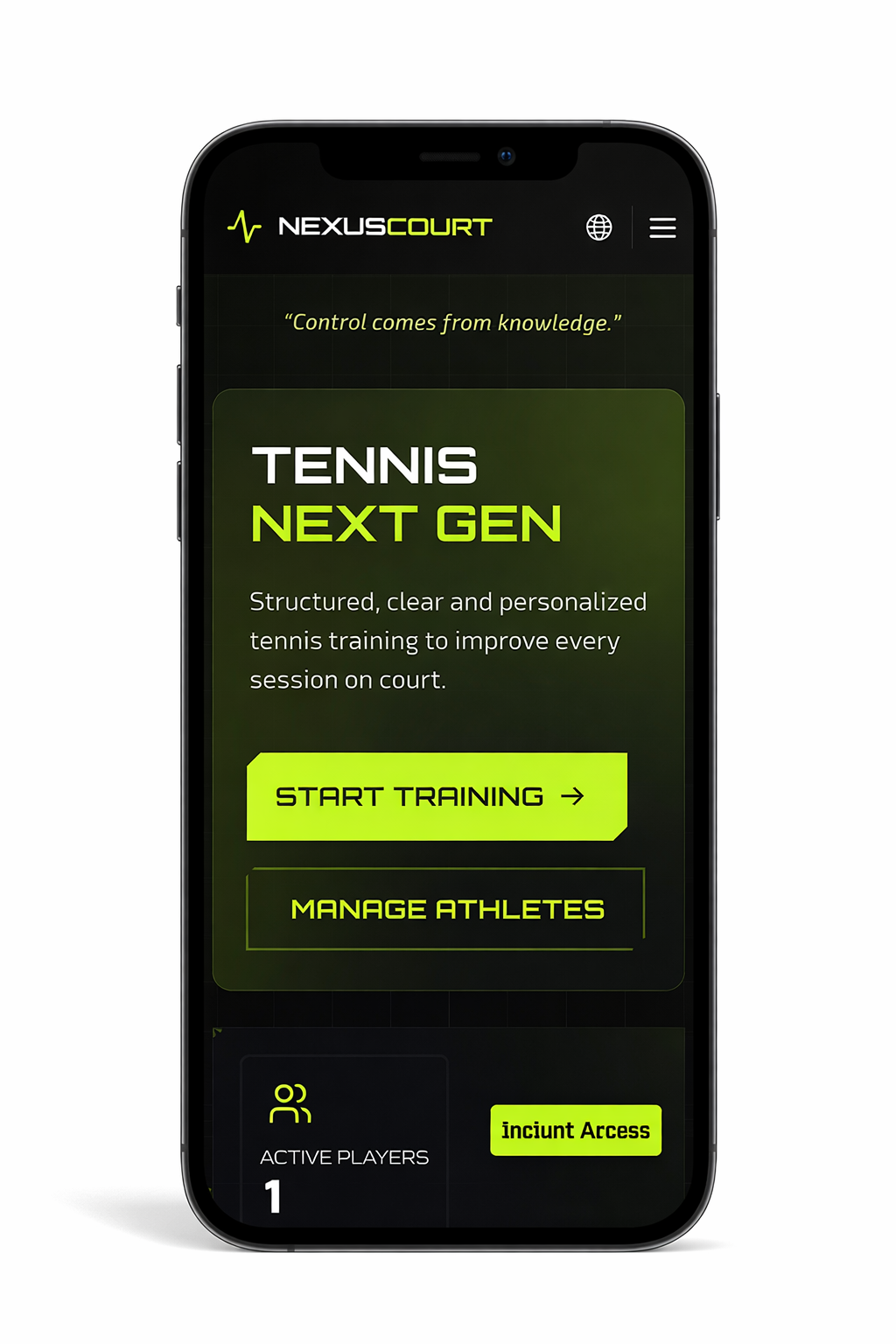 WebApp Tennis Training Session Generator