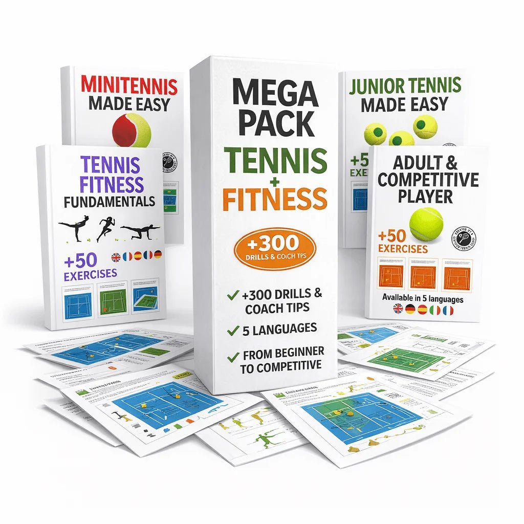 Tennis Footwork Drills & Fitness Mega Pack - Tennis Mindset