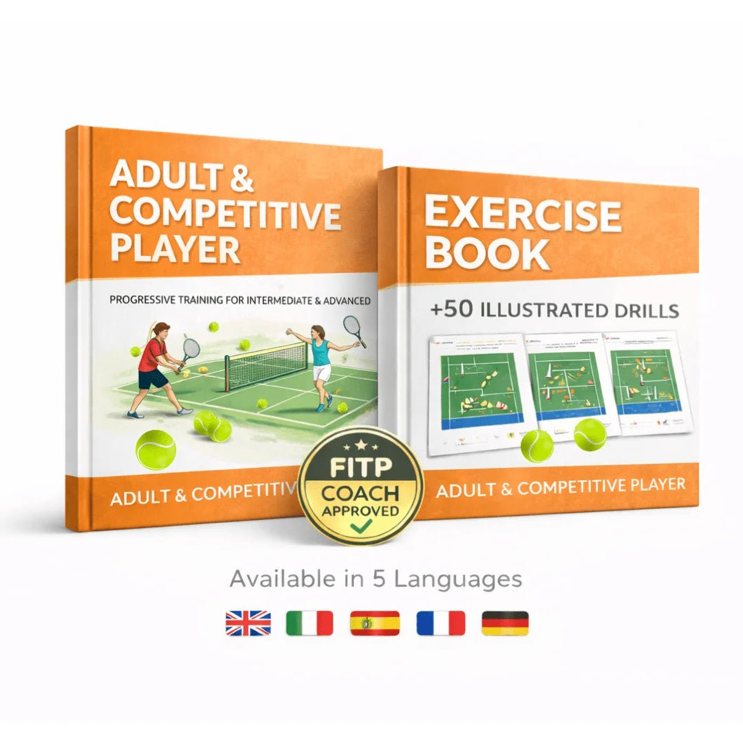 Adult & Competitive Tennis Player + Exercises Book – Advanced Drills & Training - Tennis Mindset