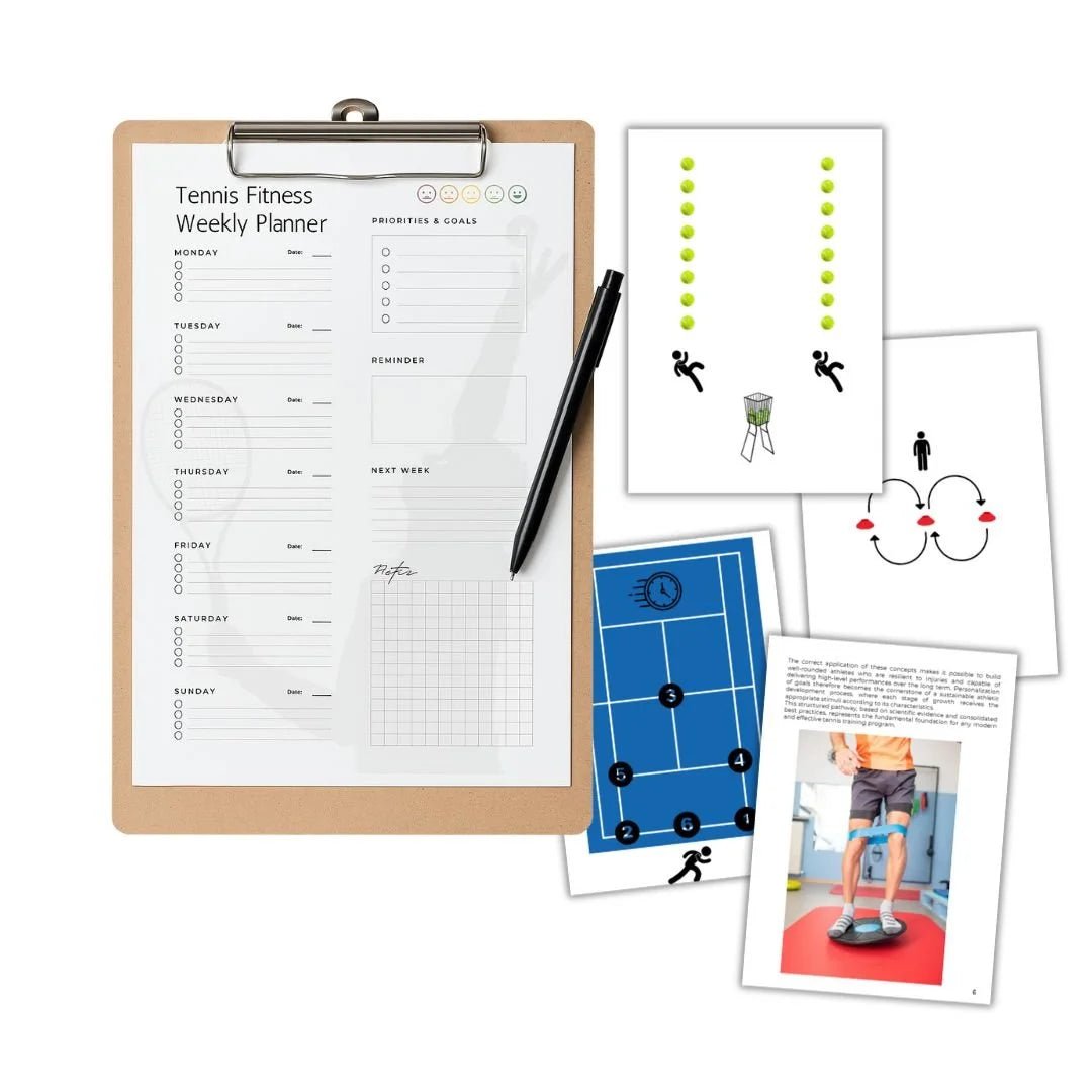 Tennis Fitness Fundamentals + Exercises Book - Tennis Mindset