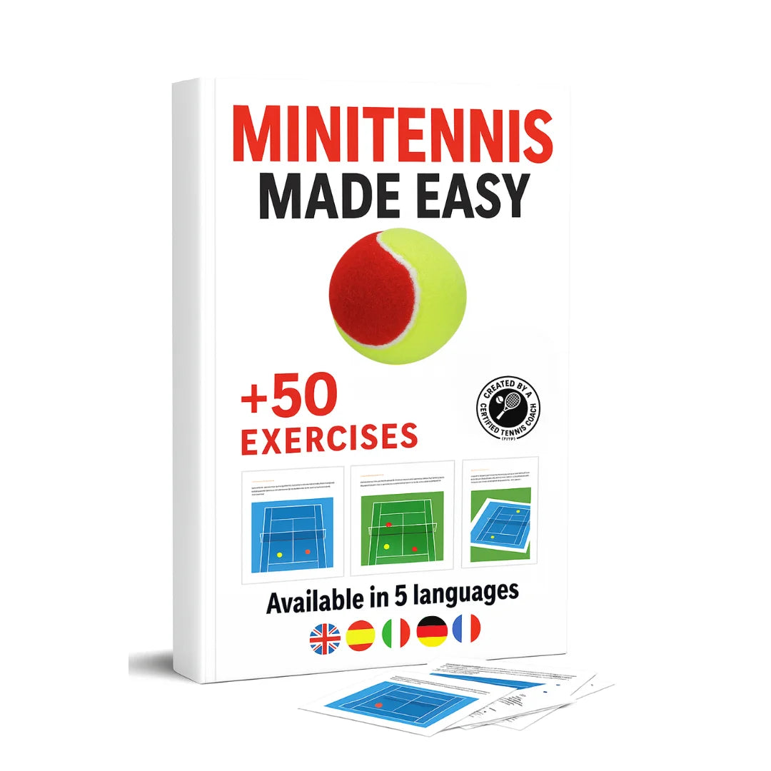 Minitennis Made Easy + Exercise Book – 50+ Minitennis Drills for Kids - Tennis Mindset