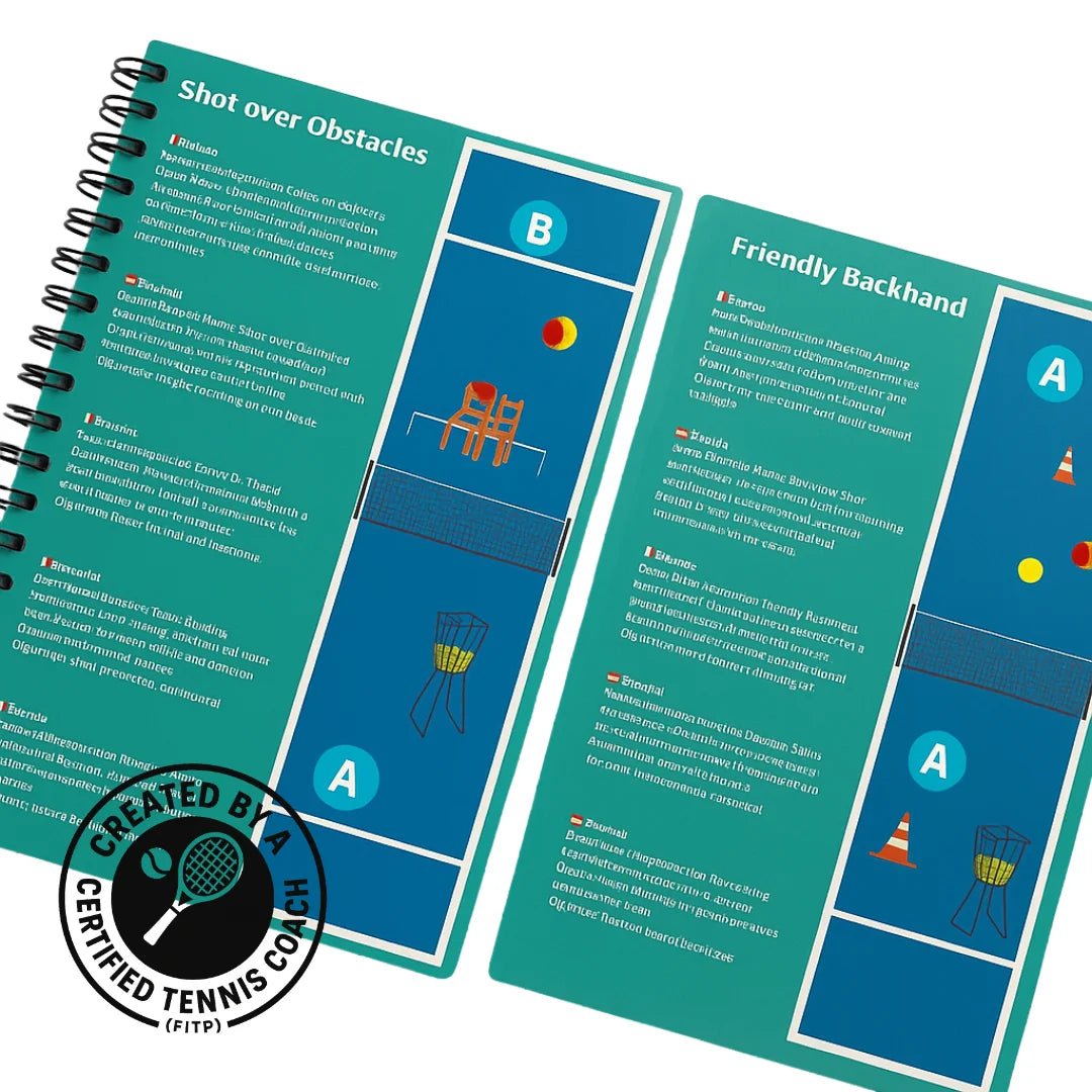 Minitennis Made Easy + Exercise Book – 50+ Minitennis Drills for Kids - Tennis Mindset